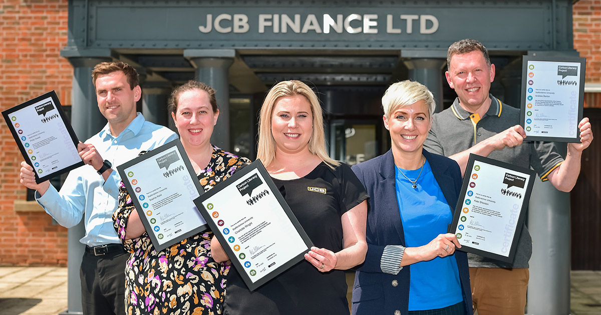 JCB Finance Gains Carbon Literacy Accreditation